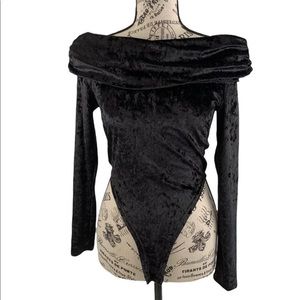 *Glamaker women's small velvet bodysuit